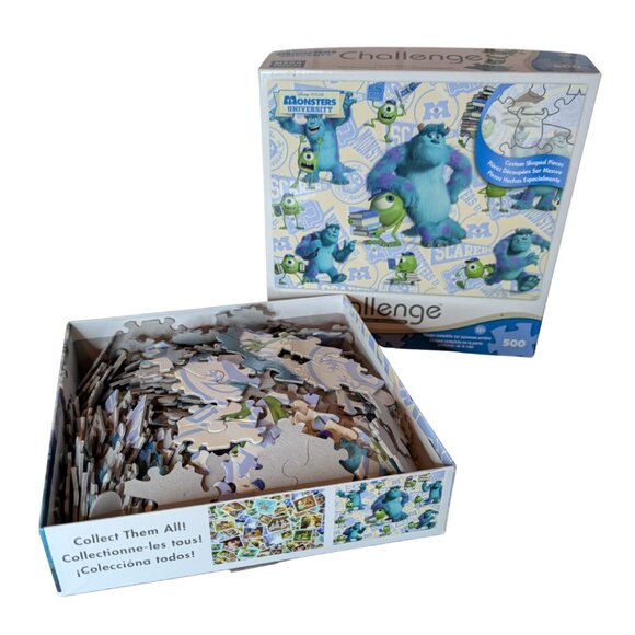 2 for $20 Disney Pixar “Monsters University” 500-Piece Mega Puzzles Challenge - Picture 4 of 4